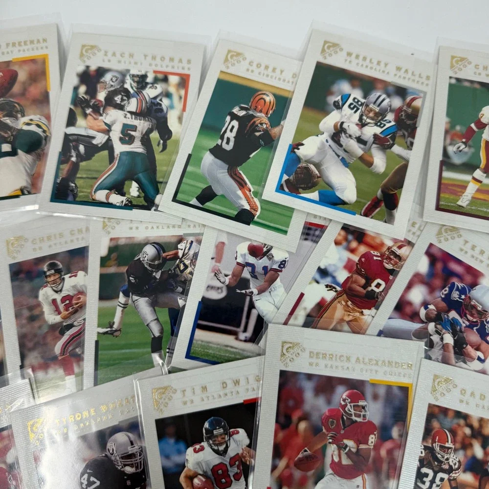 2000 topps Gallery Football 35+‎ Card Lot Collection Featuring NFL Stars